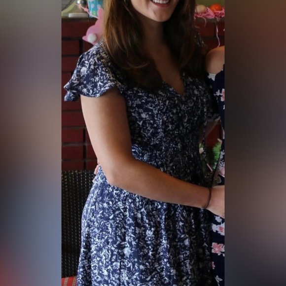 Lucky Brand Navy Midi Dress - Picture 5 of 5